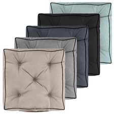 4 Stuhlkissen Stuhlpolster Stuhlauflagen Sitzkissen mit weicher 9 cm Füllung