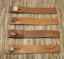 1 x  Verschlussstrippe aus LEDER - ehem. schweizer Armee - 8 x 1,2 cm - NEU