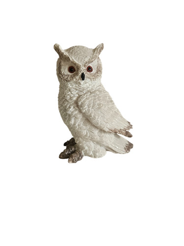 Deko poly schneeeule mit - ,
