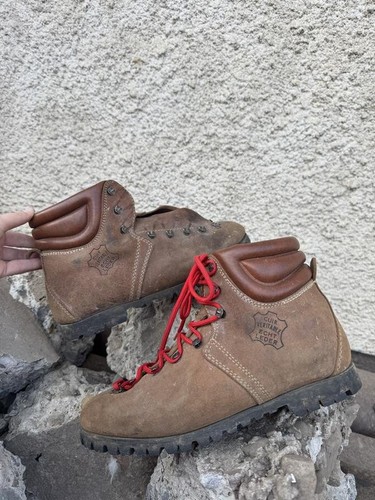 Men alpine boots brown leather - men,