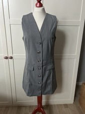 H&M graues business chic Kleid