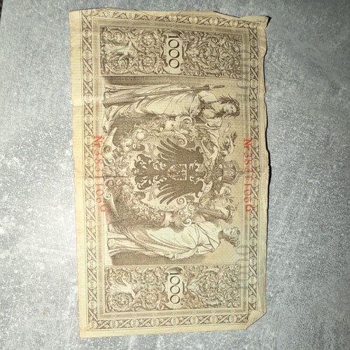 1000 mark reichsbanknote - mark, rot