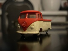 LEGO VW T1 Bus Pritsche rot - weiß 1:87 / HO Metallräder