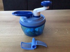 Tupperware Quick Chef Zerkleinerer, Blau, Handbetrieb