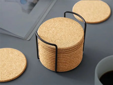 Kork glasuntersetzer mit - kork-glasuntersetzer,