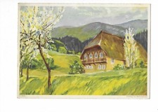 U484 AK Werbung Eduscho Bremen Frühling im Schwarzwald gelaufen 1935