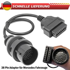 1X Diagnose Adapter für Mercedes Benz Kabel W124 W210 W140 W202 S202 38 pin OBD2