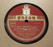 ZARAH LEANDER Kann denn Liebe Sünde sein ? / Von der Puszta will ich träumen