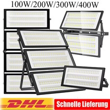 LED Fluter 100/200/300/400Watt Flutlicht Strahler Außen Baustrahler Scheinwerfer