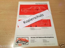 Ford Taunus Turnier ( Knudsen) - Terotex Hohlraumversiegelungsplan