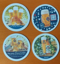 4 Bierdeckel  Paulaner