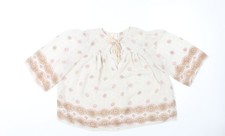 H&M Damenbluse beige Bohemian