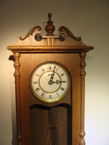 Wanduhr holz eichenf - ,