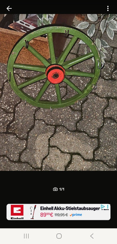 Wagenrad deko aus - wagenrad,
