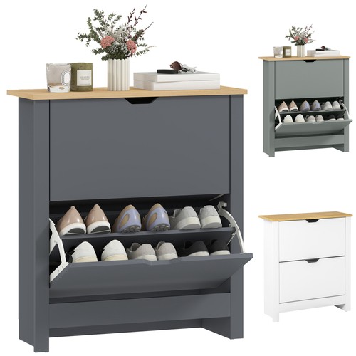 Homcom schuhschrank mit - mit, 2