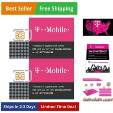 2 Pack Authentic Official SIM