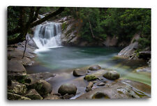 Wandbild Wasserfall See lake