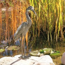 Bronzefigur Graureiher 56cm