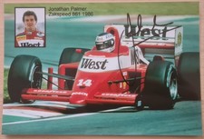 Jonathan Palmer Zakspeed 1986 original Autogramm Foto 
