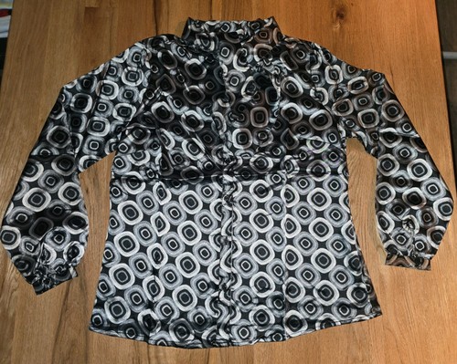 Gemusterte bluse für damen - gemusterte,