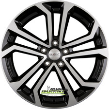 4x Dezent TA black polished