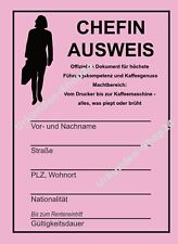 Chefin-Ausweis, Boss