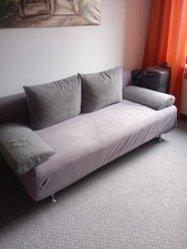Schlafsofa - Grau Meliert -