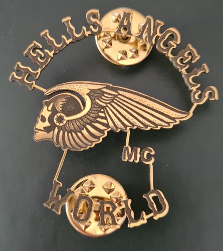 Hells angels pin gold - mc,