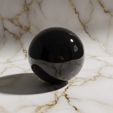 Große obsidian kugel - obsidian, –