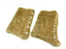 SELTENE HERMES GUETRES AUS BIBERFELL UND KASCHMIR FUR CASHMERE BEAVER