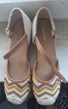 Espandrilles Keilabsatz Beige