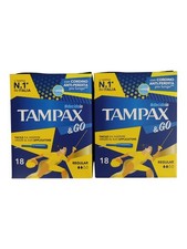 Tampax & Go Regular, 2 x 18