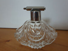 Parfüm flakon flacon Parfümflasche Parfümzerstäuber antik Bleikristall Glas 50er