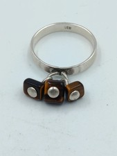 835 Silber Ring mit Tigerauge