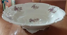 Schale m. Fuß Hutschenreuther Selb Bavaria Rose rar eierschalen  sehr guter Zust