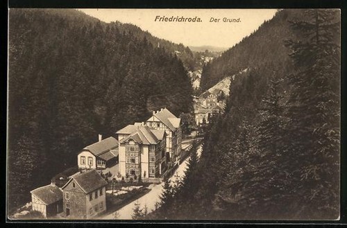 Ansichtskarte friedrichroda - ansichtskarte,