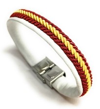 Pulsera De Cuero Bandera De