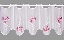 Transparente Kurzgardine
