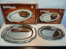 Original Kreuzband Ludwig XVI, WMF Cromargan Servierplatten,  2 Stück