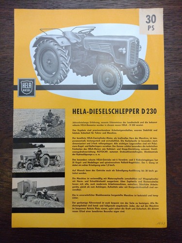 Original hela d230 schlepper - original,
