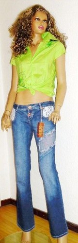 Sexy damen flicken hüft jeans - damen,