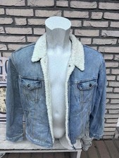 Levis Trucker Jacke - Fellkragen blau  Blue   - Sherpa Fell - Gr. L **