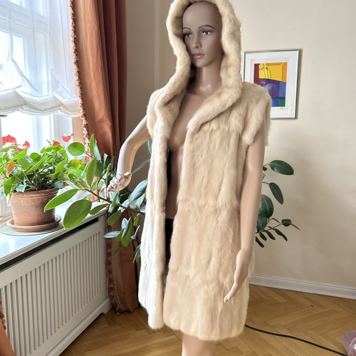 Nerz weste cremefarbene - nerz,
