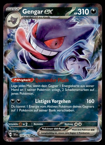 Gengar 104 162 double - gengar, rare