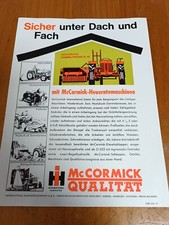 Prospekt IHC MC Cormick Sicher unter Dach und Fach Traktor Schlepper brochure 15
