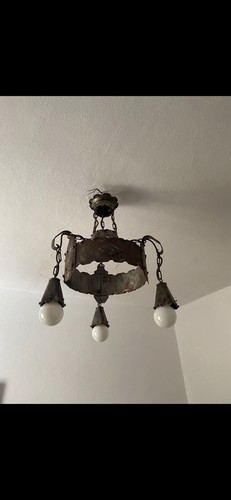 Jugendstil metall deckenlampe - jugendstil,
