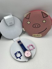 Swatch Happy Pig Club Special VINTAGE 1998 Mädchen Damen Armbanduhr