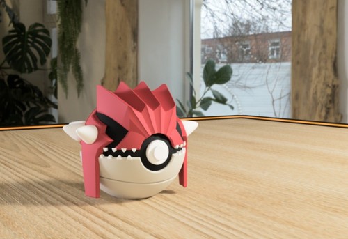 Groudon pokéball figur - pokéball,