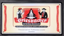 Blechschild Griesbacher Werbeschild Metallschild Retro 24x13 cm