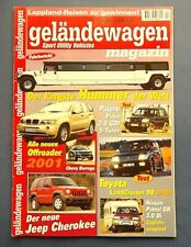 Zeitschrift: Geländewagen Magazin 2/2001 * Hummer Offroader Pajero Jeep Cherokee